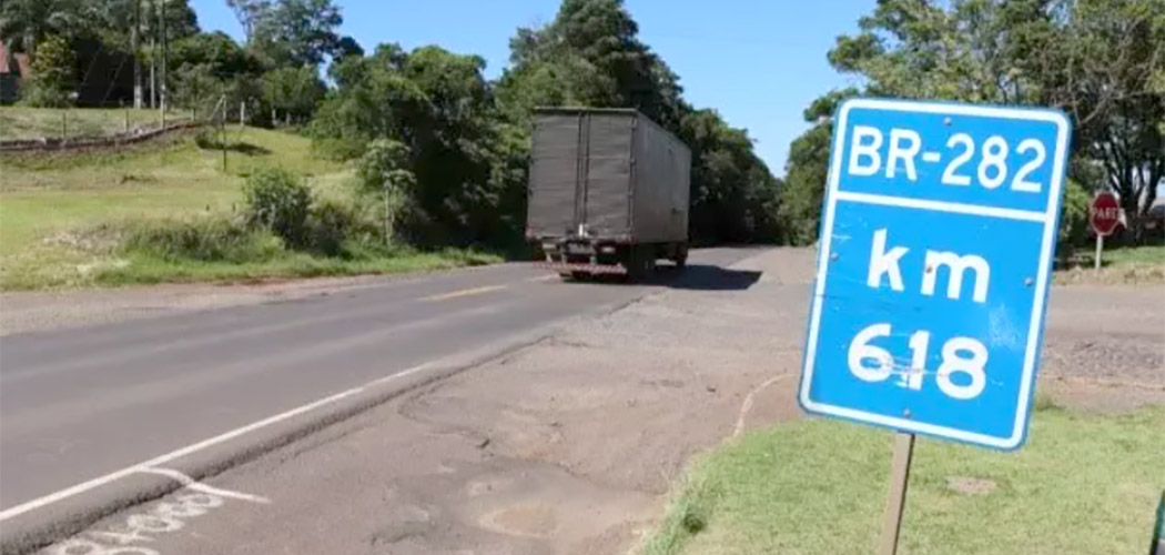 ACIC quer rapidez na recuperação da BR-282/Foto: Extra Comunica