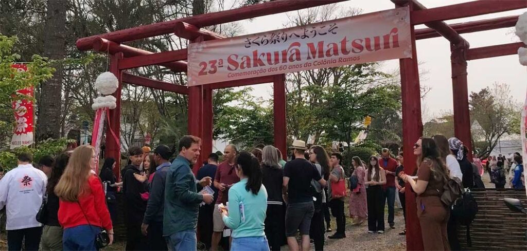 Nesta Edição da Sakura Matsuri, também foi celebrado os 60 anos da Colônia Japonesa do Núcleo Celso Ramos (Colônia Ramos) em Frei Rogério/Foto: Maythe Novak-Bom Dia SC