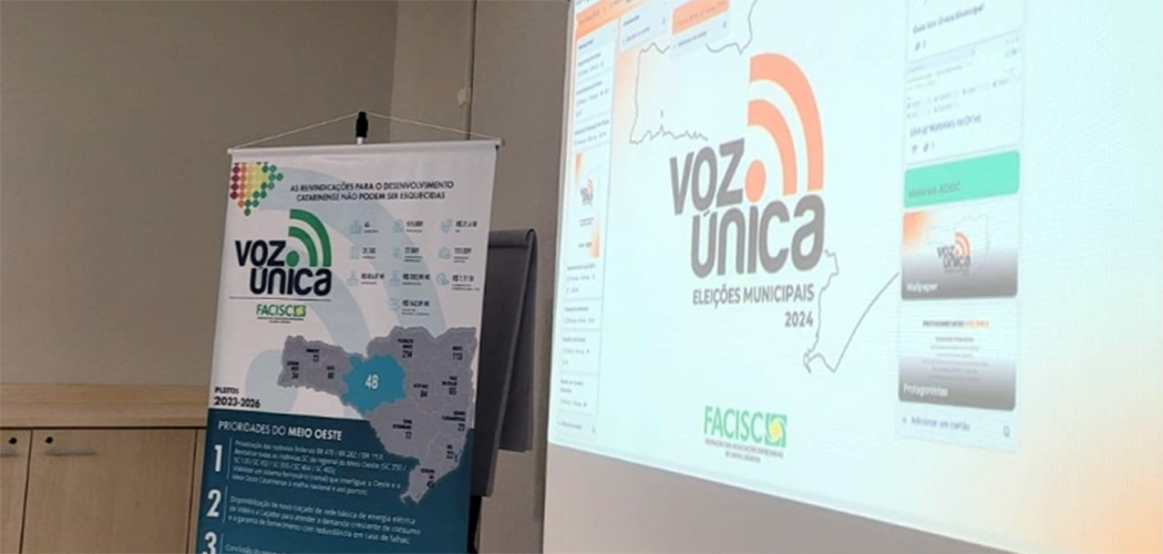 ACIOC inicia a entrega das cartilhas do Voz Única aos candidatos a prefeito da região