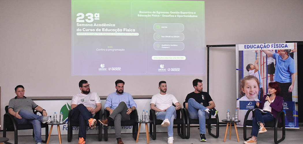 Diplomados em Educação Física da Unoesc relatam suas vivências no mercado brasileiro e internacional