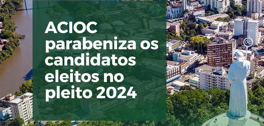 ACIOC parabeniza os candidatos eleitos e está à disposição para estreitar o diálogo sobre o Voz Única