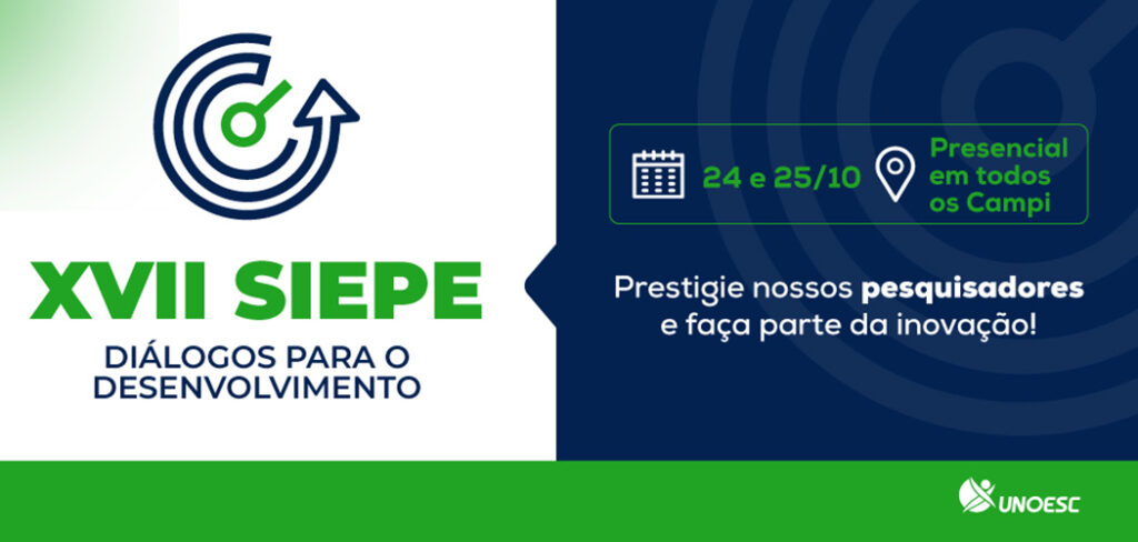 Produção científica da Unoesc será apresentada durante o SIEPE na próxima semana