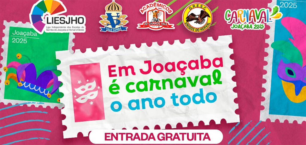 Carnaval Joaçaba 2025 será lançado com grande evento neste sábado (26)