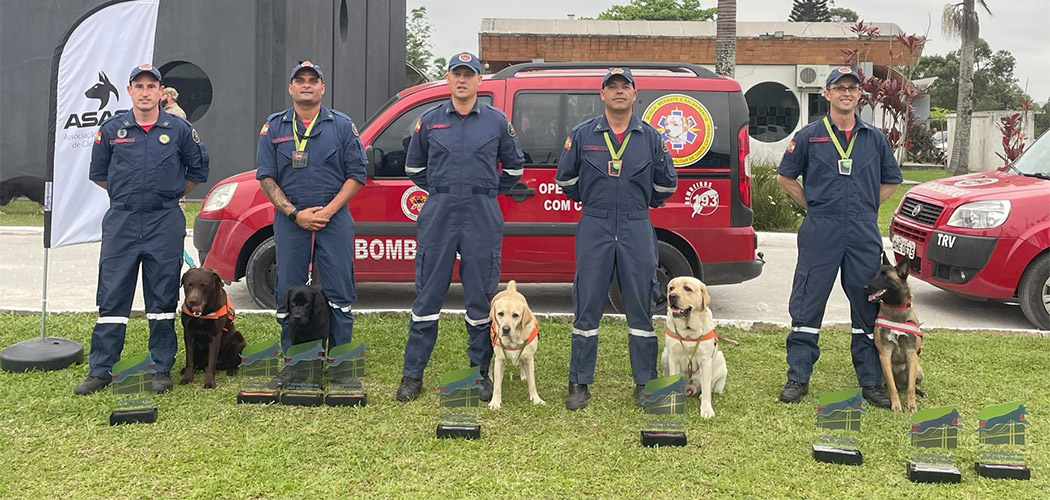 CBMSC foi destaque na Competição Internacional de Cães de Trabalho