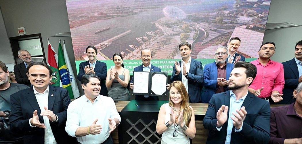 Governo do Estado de SC garante R$ 136 milhões para túnel imerso e obras de mobilidade em 11 municípios da AMFRI/Foto: Eduardo Valente/Secom
