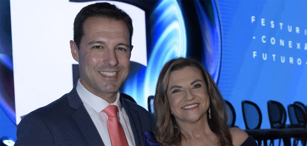 Marta Rossi e Eduardo Zorzanello abriram oficialmente o Festuris 2024/Foto: Divulgação Festuris