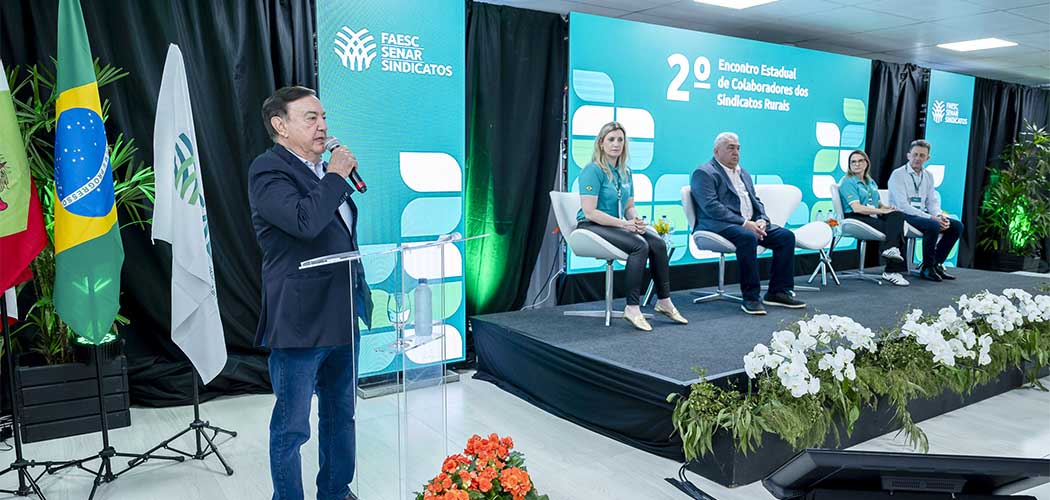 Presidente do Sistema Faesc/Senar, José Zeferino Pedrozo, reconheceu o trabalho essencial desenvolvido nas bases/Foto: Imagem e Arte