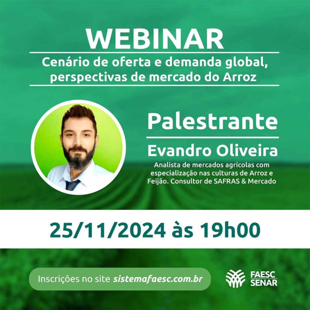  Webinar será nesta segunda-feira, dia 25