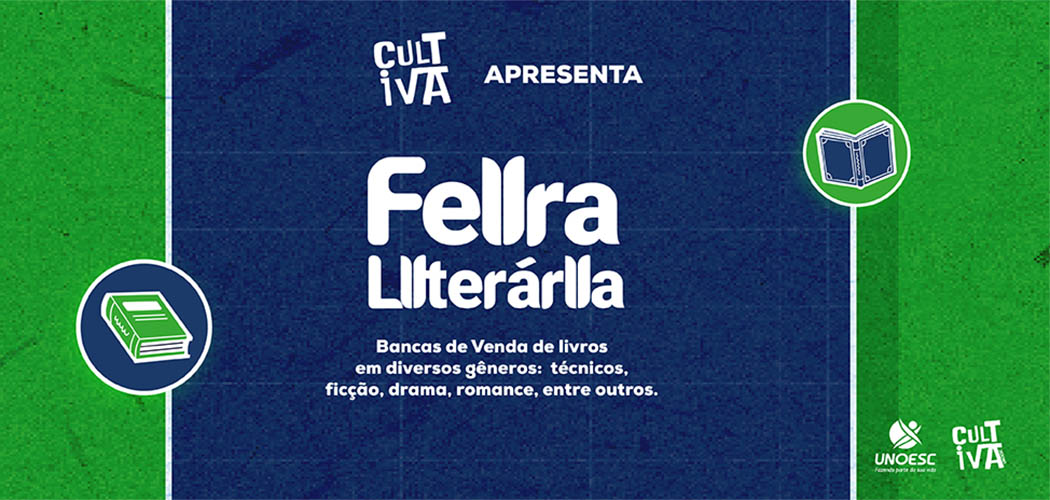 Unoesc realiza Feira Literária em Joaçaba até a práxima quinta-feira (7)