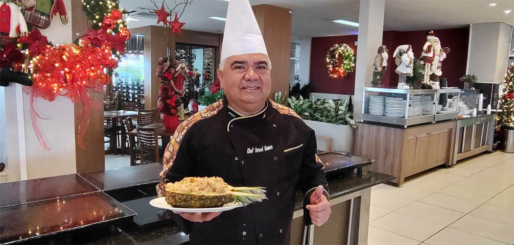 Chef Israel Gomes/ Foto: Evandro Novak - TV Bom Dia SC