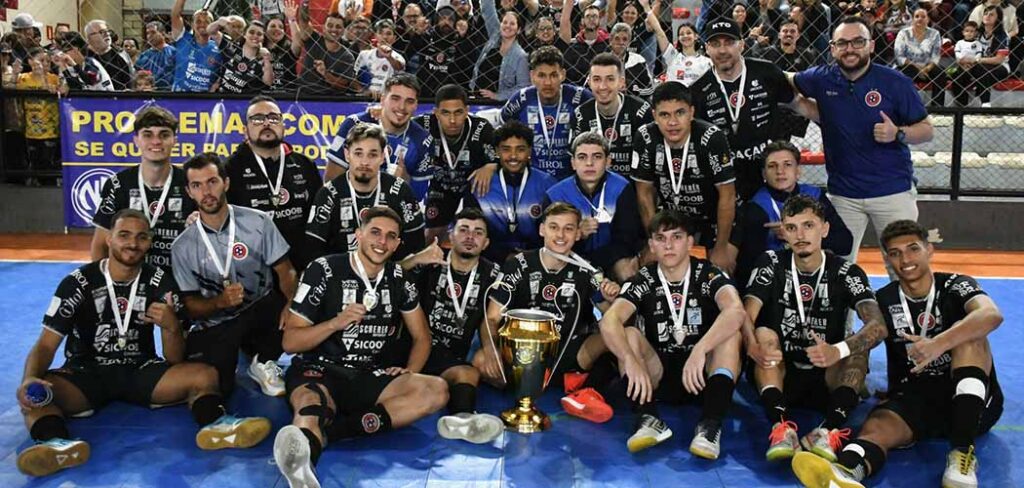 Sub-20 do Joaçaba Futsal é vice-campeão da Liga Catarinense Adulta