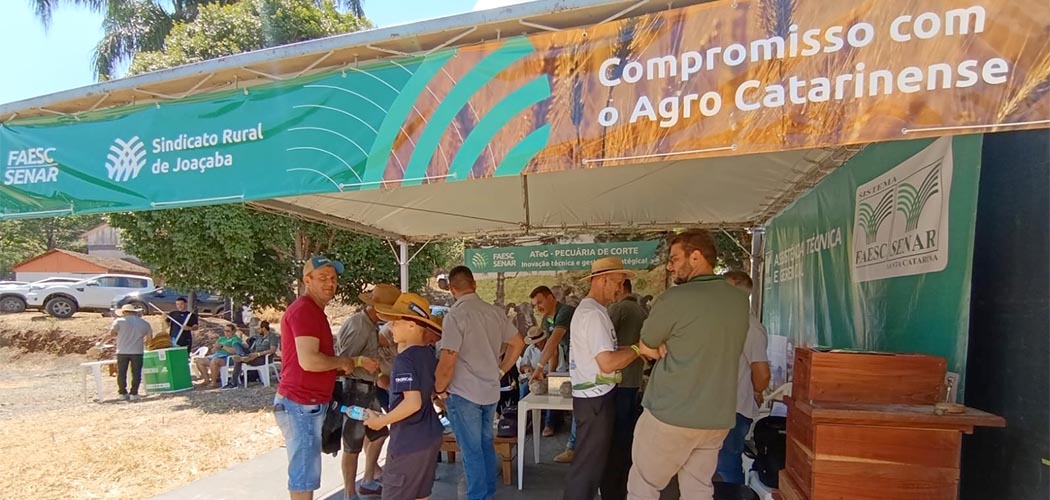 Diversos produtores rurais passaram pelo estande do Senar/SC/Foto Divulgação Sistema Faesc/Senar