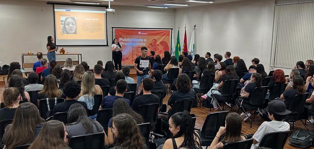 Curso de Publicidade e Propaganda da Unoesc Joaçaba promove o apadrinhamento dos calouros