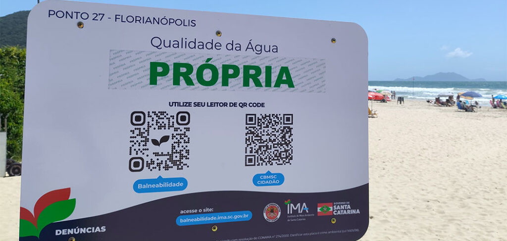 Os adesivos de "próprio" e "impróprio" serão mantidos nas placas. Foto: Divulgação/IMA