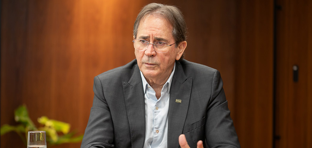 Presidente da FIESC, Mario Cezar de Aguiar/Foto: Filipe Scotti