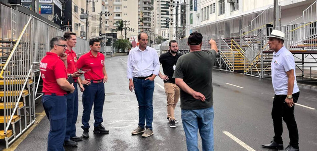 CBMSC garantiu a segurança dos foliões em Joaçaba