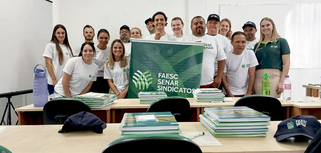 O início das aulas da primeira turma do Curso Técnico em Agricultura (e-Tec Brasil), no Polo do Sistema Faesc/Senar em SC, marca um momento histórico para a região/Foto Divulgação Sindicato Rural