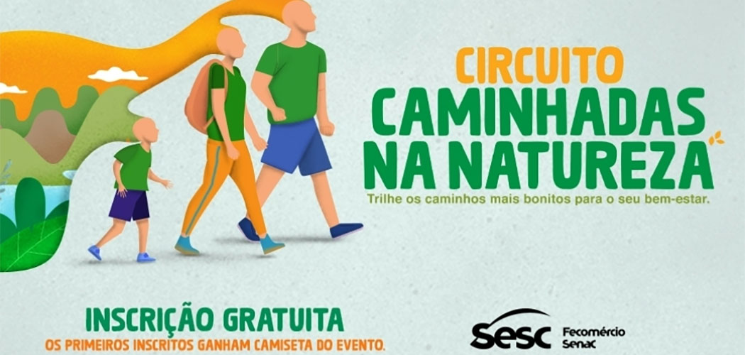 Vai começar o Circuito Sesc de Caminhadas na Natureza 2025