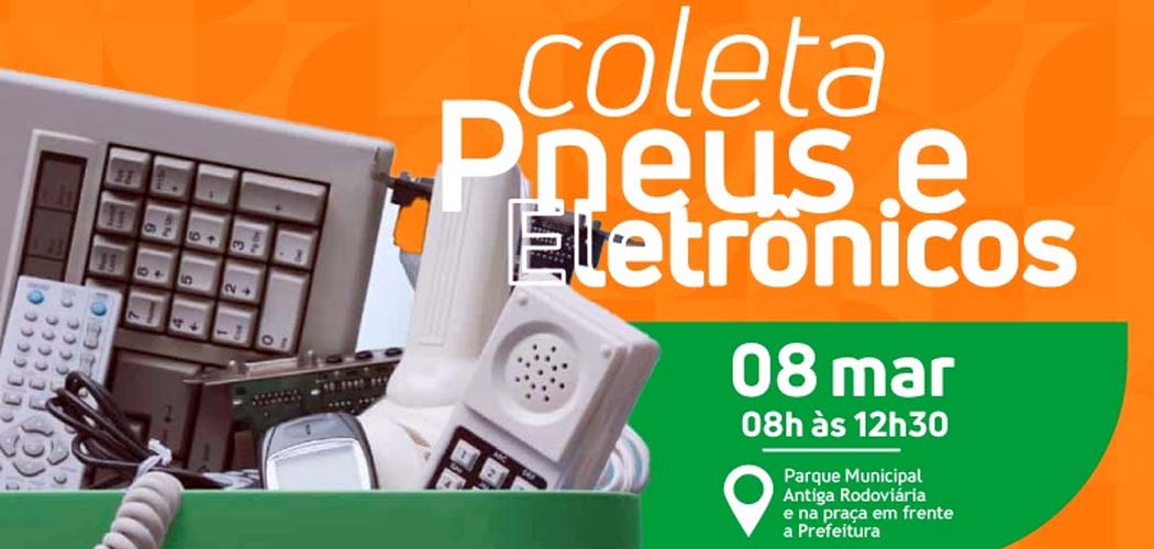Joaçaba realiza Campanha de Coleta de Lixo Eletrônico, Pneus, Tampas e Óleo de Cozinha neste sábado (8)