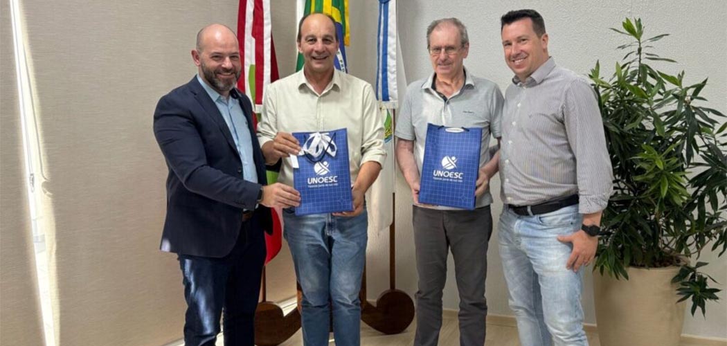 Reitor da Unoesc visita prefeitos de Concórdia, Videira, Herval d’Oeste e Joaçaba