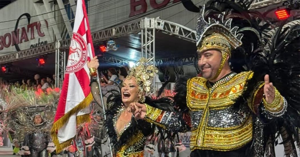 Acadêmicos do Grande Vale é vice-campeã do Carnaval de Joaçaba 2025/ Foto: Maythe Novak - Bom Dia SC
