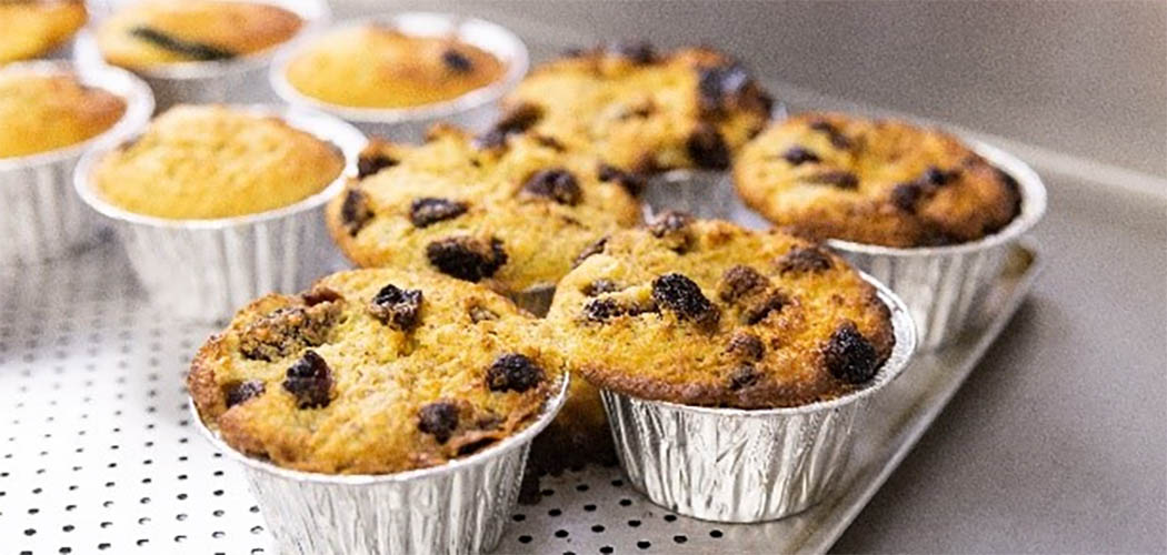 Muffin de Cranberry com Chocolate Branco