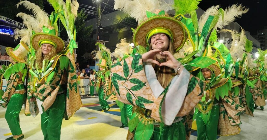 Unidos do Herval fica com o terceiro lugar do Carnaval Joaçaba 2025/ Foto: Maythe Novak - Bom Dia SC