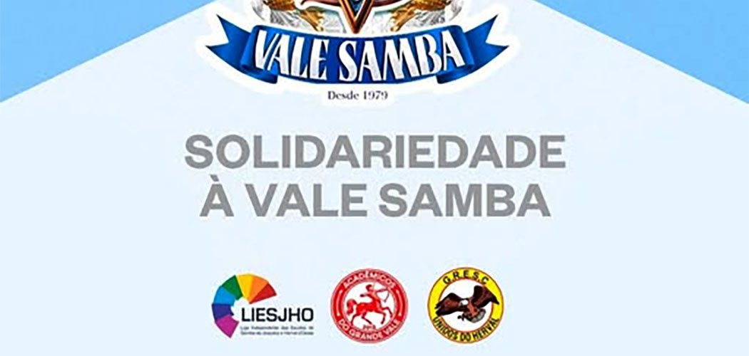Presidente da LIESJHO presta sua solidariedade a Vale Samba