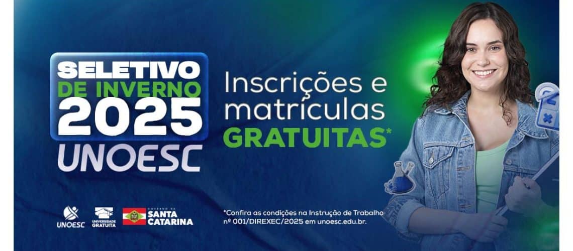 Seletivo Unoesc está com as inscrições abertas
