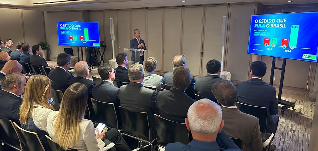 Jorginho Mello apresenta potenciais de SC, em Nova York, para atrair novos investimentos e parcerias para o Estado