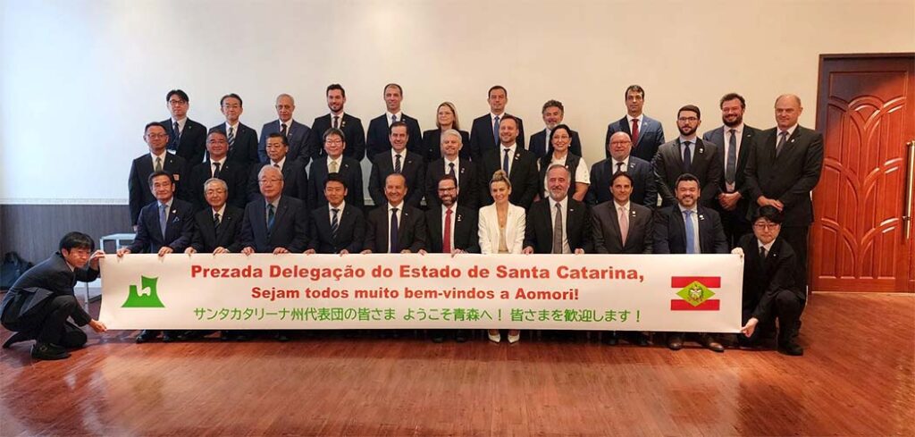 Governo de SC e a Província de Aomori