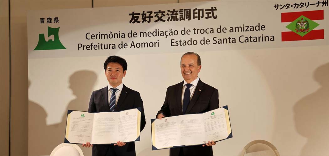 Governo de SC e a Província deAomori