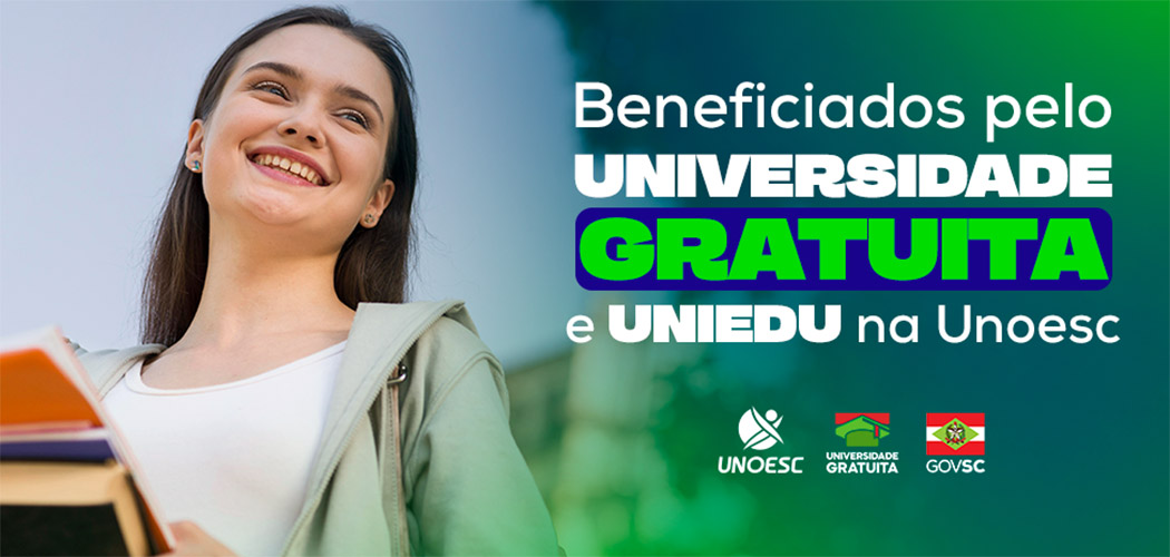 10 mil estudantes recebem bolsas da Universidade Gratuita e UNIEDU na Unoesc
