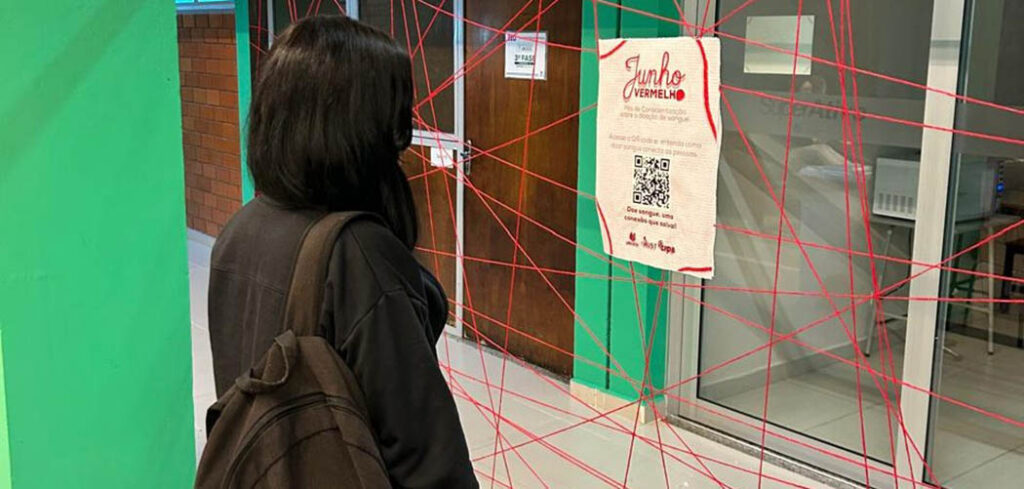 Junho Vermelho conecta doadores e receptores em campanha da Unoesc