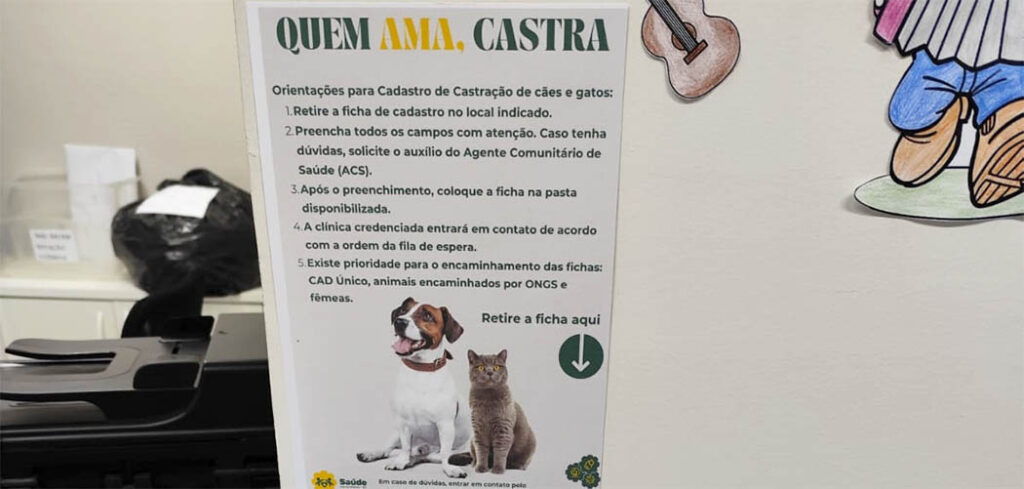 As equipes das Vigilâncias Epidemiológica e Sanitária de Herval d'Oeste informam que as fichas de cadastro para castração de cães e gatos no município de estão disponíveis em locais visíveis