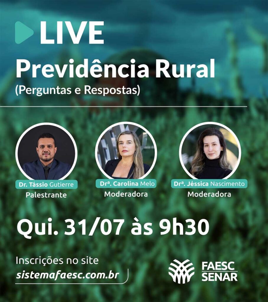 O evento será realizado na quinta-feira, dia 31 de julho, às 9h30, e contará com a participação de renomados especialistas da área.