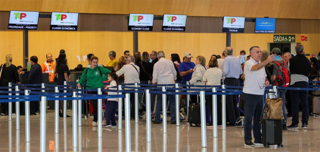 Movimento aéreo internacional em SC cresce mais de 62% no 1º semestre de 2025