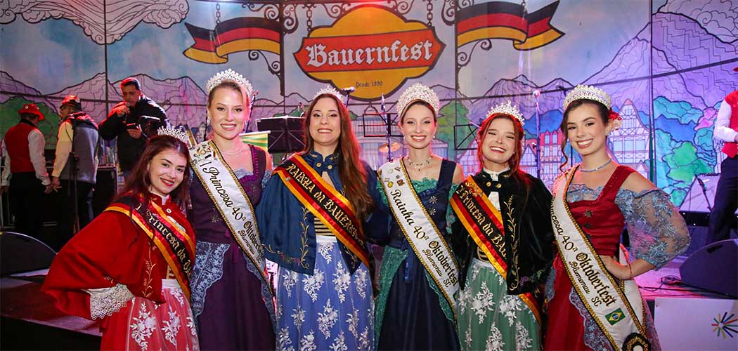Realezas da 36ª Bauernfest e da 40ª Oktoberfest