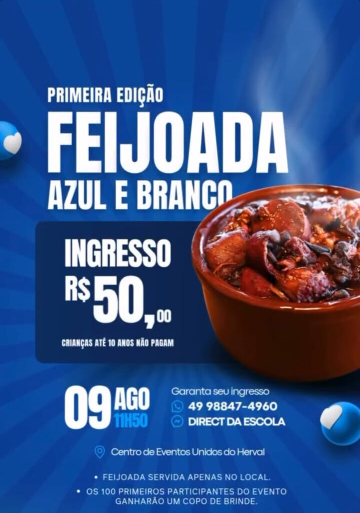 Feijoada Azul e Branco