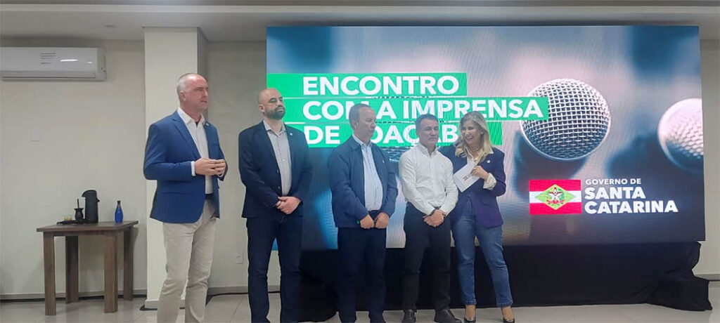 Governador Jorginho Mello em Joaçaba com Secretários