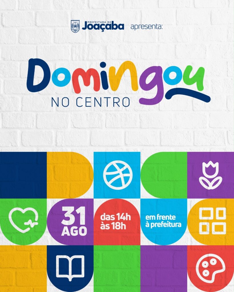 1º edição do “Domingou no Centro” celebra os 108 anos de Joaçaba neste domingo (31)