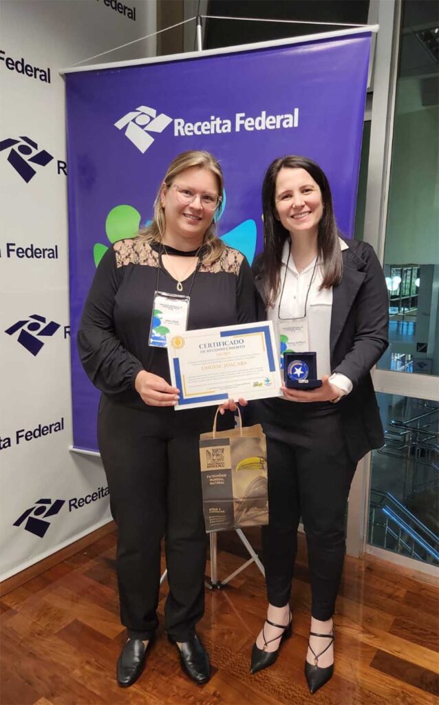 NAF Unoesc certificado ouro da Receita Federal