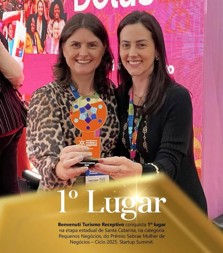 Benvenuti Turismo Receptivo conquista 1º lugar no Prêmio Sebrae Mulher de Negócios em SC