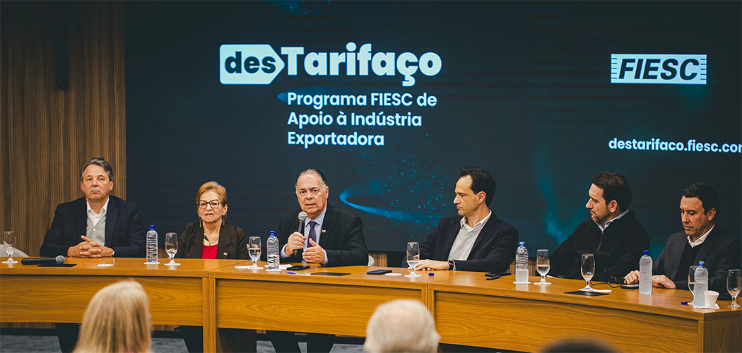 FIESC lança programa de apoio a indústrias e trabalhadores afetados pelo tarifaço
