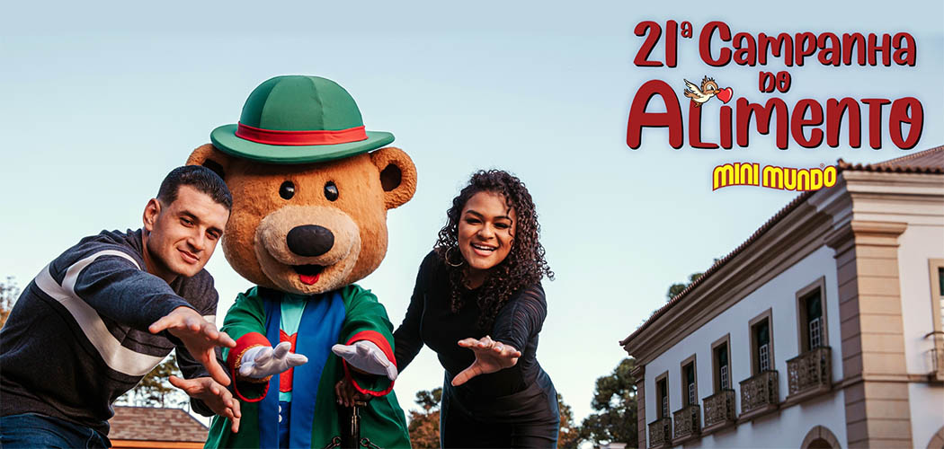 Mini Mundo promove 21ª Campanha do Alimento e Festa da Solidariedade em Gramado