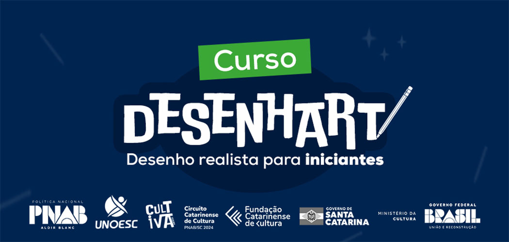 A Unoesc Joaçaba, por meio do Cultiva, receberá o "DesenhART – Desenho Realista para Iniciantes"