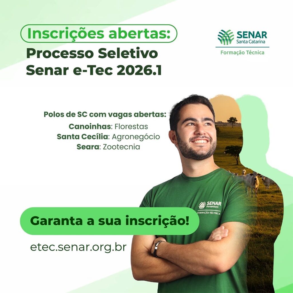 Sistema FAESC - SENAR 01 - Cursos Técnicos