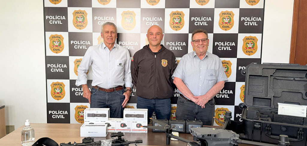 Copercampos apoia compra de drone para a Polícia Civil de Campos Novos