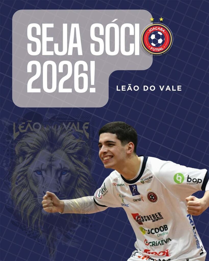 Joaçaba Futsal lança programa Sócio Torcedor Leão do Vale 2026