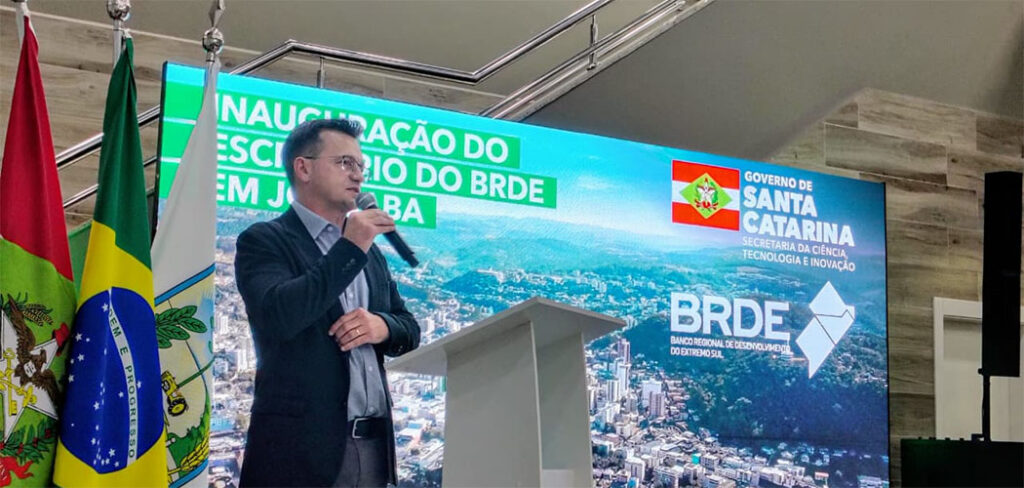 Jorginho Mello inaugura Agência do BRDE em Joaçaba 